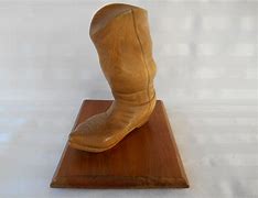Image result for Wood Carving Cowboy Boots