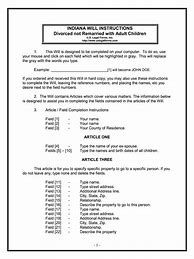 Image result for Will Instruction Sheet