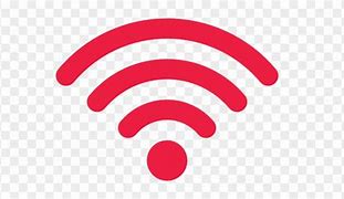 Image result for White WiFi Symbol Red Background
