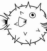 Image result for Puffer Fish Clip Art Black and White
