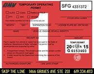 Image result for California DMV Temporary Moving Permit