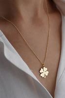 Image result for gold 4 leaf clovers jewelry