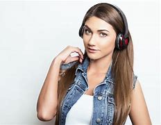 Image result for Beautiful Women and Headphones