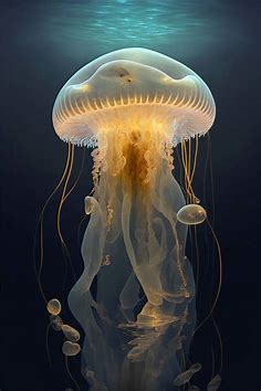 jellyfish 8 Digital by Julia Macmillan | Saatchi Art