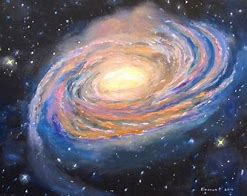 Image result for Milky Way Canvas Painting