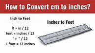 Image result for Chart of Inches to Feet