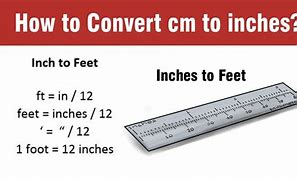 Image result for Inch to Feet Chart