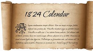 Image result for 1824 Calendar