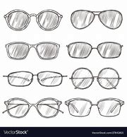 Image result for Drawing of Eyeglasses
