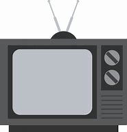 Image result for Old Black and White TV with Antenna