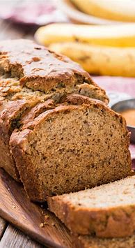 Image result for Banana Bread with Banana Topping