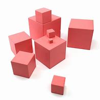 Image result for Montessori Pink Tower Stamp