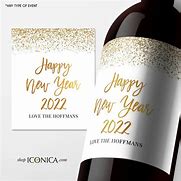 Image result for Happy New Year Champagne Label CSV