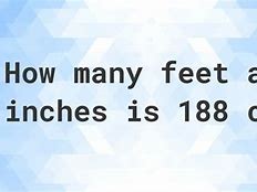 Image result for 188 Cm in Feet and Inches