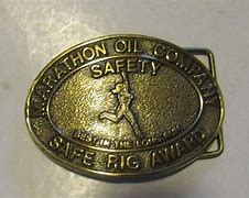 Image result for Marathon Oil Brass Belt Buckle