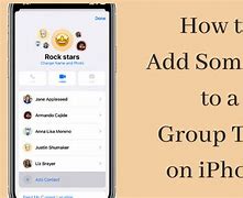 Image result for How to Add People to a Group Text iPhone