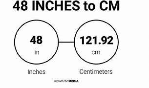 Image result for 48 Inch to Cm