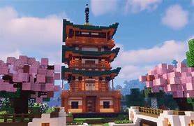 Image result for Asian Tower in Minecraft