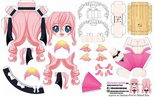 Image result for Cute Anime Papercraft Templates