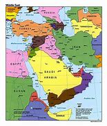 Image result for Show Map of Middle East Gulf