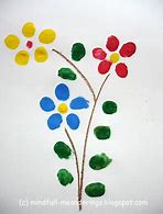Image result for Fingerprint Flowers for Adults
