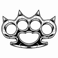 Image result for Brass Knuckles Black and White