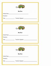 Image result for Free Printable Passes Template
