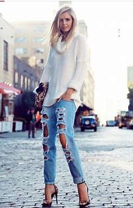Image result for Red Bottom Jeans
