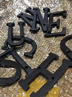 Image result for Custom Wrought Iron Letters