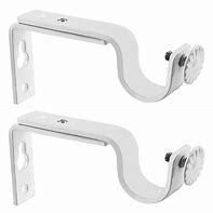 Image result for 2 Curtain Rod Brackets