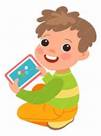 Image result for Kids Using iPad Clip Art