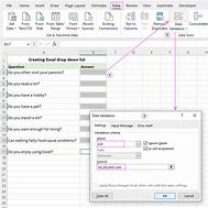 Image result for Excel Show Drop Down List Button