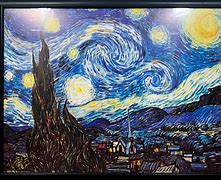 Image result for Van Gogh Starry Night Original Painting
