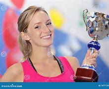 Image result for Blonde Woman Basketball Trophy