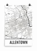 Image result for Street Map of Downtown Allentown PA