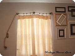 Image result for Hanging Curtains with Rope
