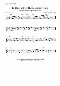 Image result for Easy Saxophone Sheet Music