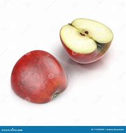 Image result for Half Red Apple