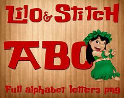 Image result for Lilo Stitch Alphabet
