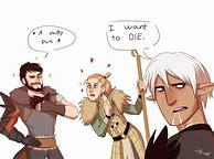 Image result for Dragon Age Fenris Funny Comic