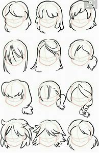Image result for Easy to Draw Hair