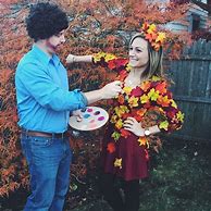 Image result for Bob Ross and Happy Tree Costume