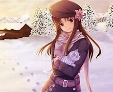 Image result for Cute Anime Girl Snow
