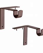 Image result for 7 Inch Curtain Rod Brackets