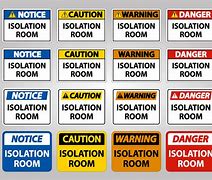 Image result for Isolation Room Sign Template
