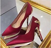 Image result for Burgundy Shoes for Women Evening