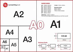 Image result for Types of Paper Size for Printing