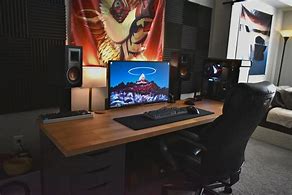 Image result for TV and Single Monitor Setup