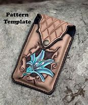 Image result for Leather Phone Holster Pattern
