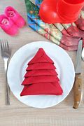 Image result for Christmas Tree Napkin Fold